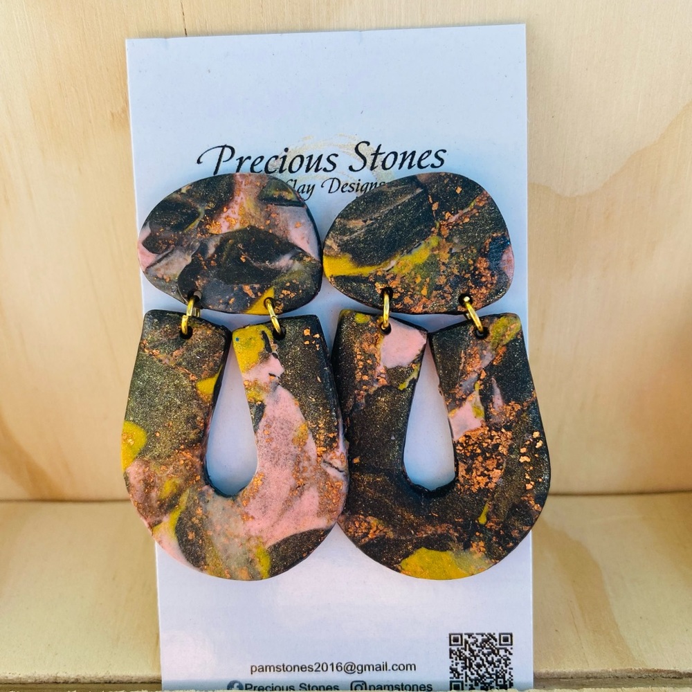 Clay earrings
